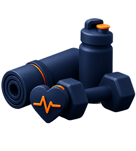 Fitness &  Wellness App Development — hero illustration